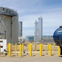 Phase 1 Of CR&R’s New AD System Has Capacity To Process 83,600 Tons/year Of Yard Trimmings And Food Waste. Four Eisenmann Digesters Are Housed In The Rectangular Building; The Fueling Station Is In The Foreground. Photo Courtesy Of CR&R, Inc.